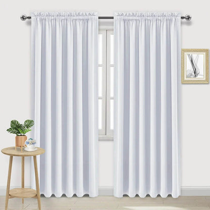 DWCN Rod Pocket Blackout Curtains, Set of 2 Panels - Loft&Timber