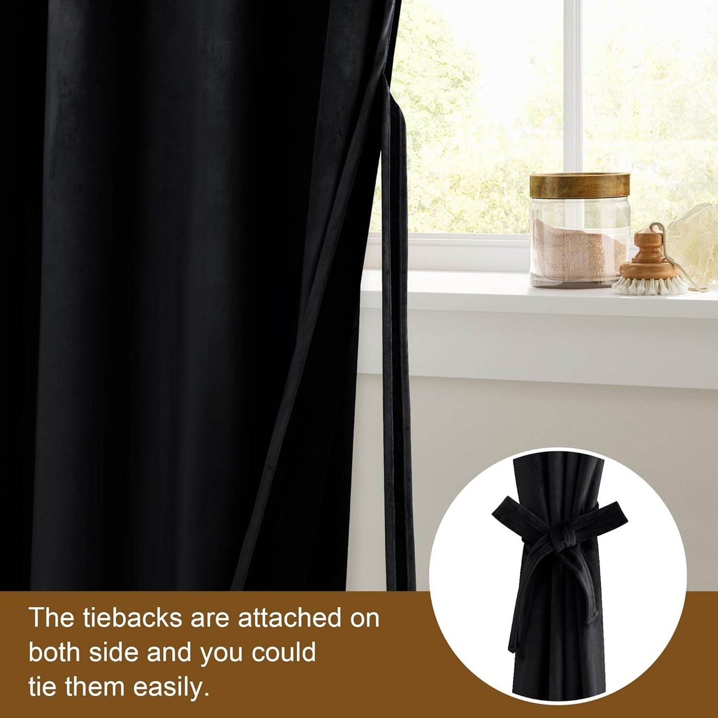 Custom Curtains: Velvet Blackout Curtains, Set of 2 Panels - Loft&Timber