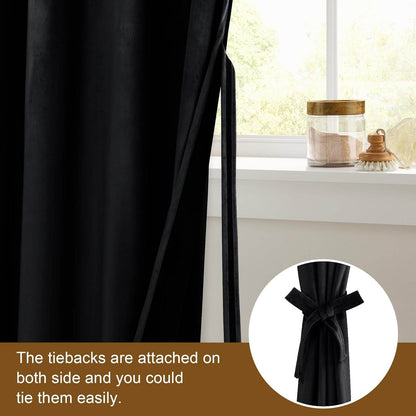 Custom Curtains: Velvet Blackout Curtains, Set of 2 Panels - Loft&Timber
