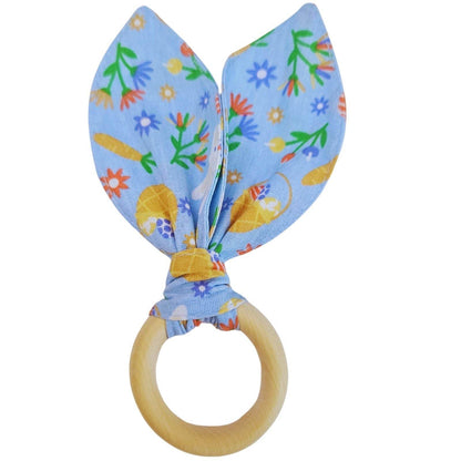 Maison Charlo | Easter Set of 4 Fun Blue Bunny Ears Napkin Rings | Dining Table Decor - Loft&Timber