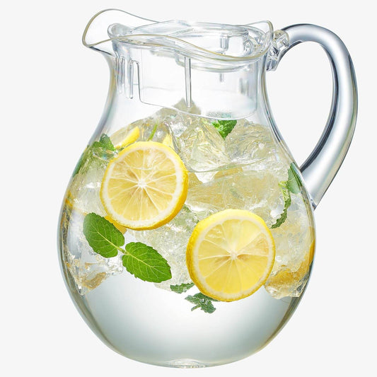 Unbreakable Acrylic Beverage Pitcher with Lid (72 oz) - Loft&Timber
