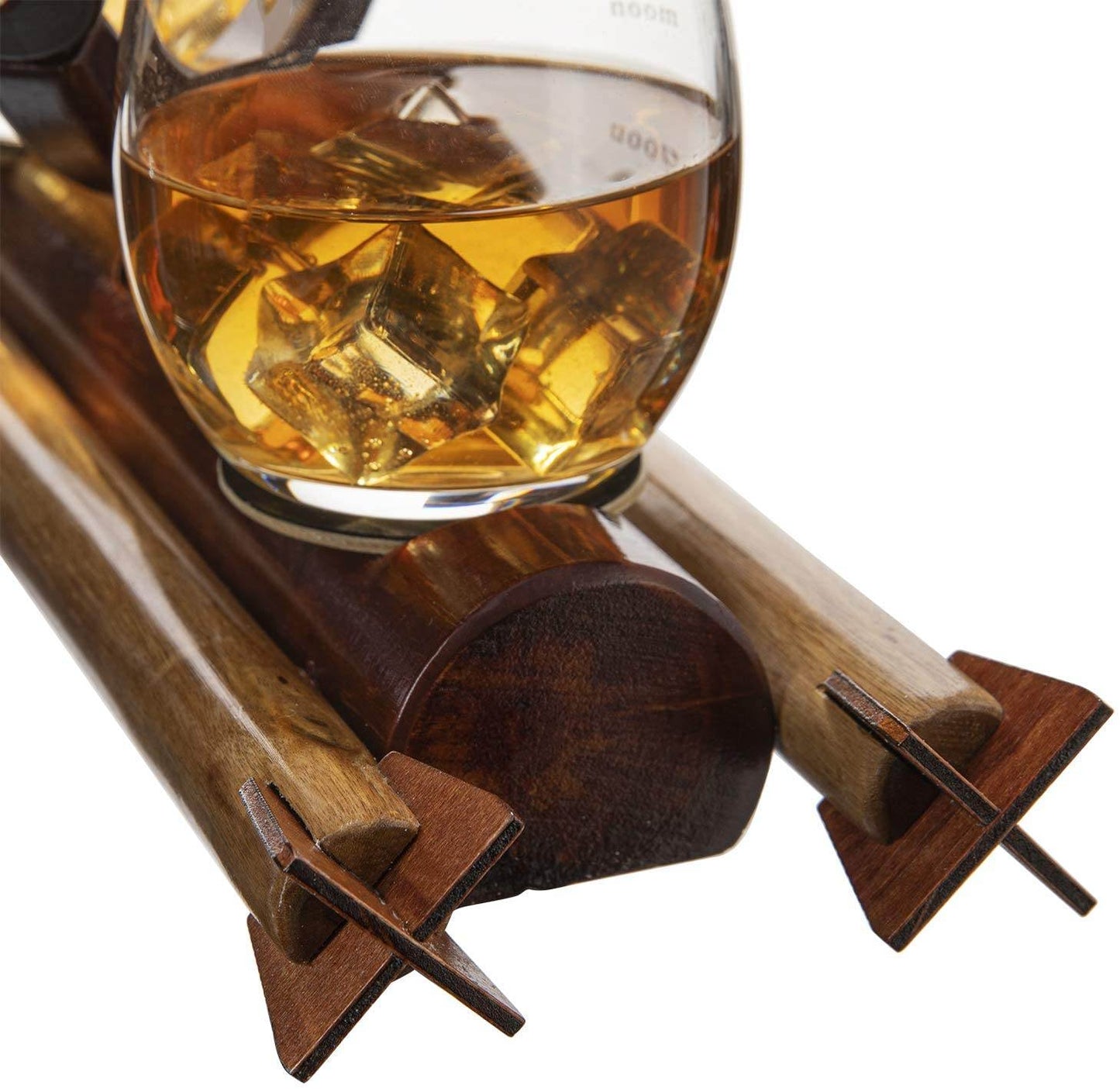 Rocket Whiskey Decanter Set, Solar System With Planets Globe Decanter - Loft&Timber