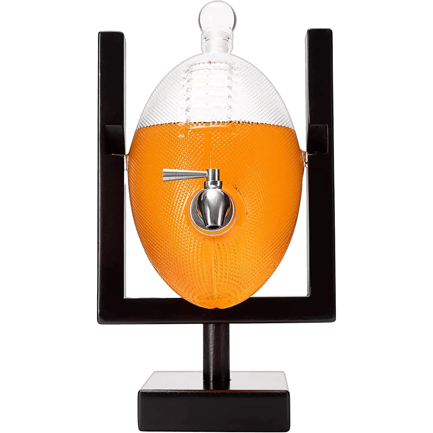 Football Decanter for Whiskey, Wine, Water & Other Liquids - Spigot Faucet - 1400ml Fantasy & Monday Night Football Decorations Decor Liquor Dispenser Gifts for Men Dad, Decanters for Alcohol - Loft&Timber