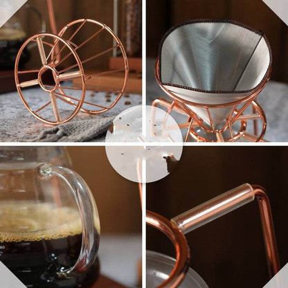 Cold Coffee Pour Over Stainless Steel Kit - Loft&Timber