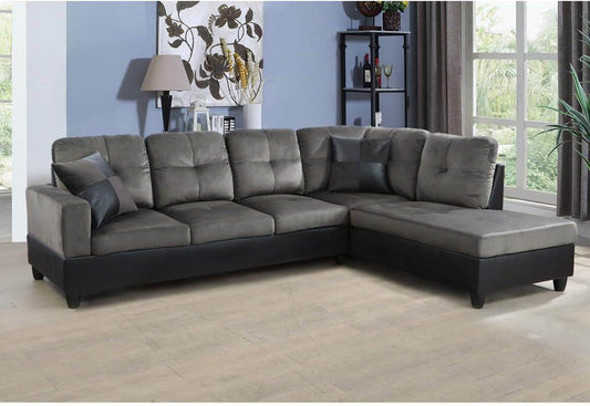 2 Pieces Sectional Sofa Sets(Taupe, Right Hand Facing) - Loft&Timber