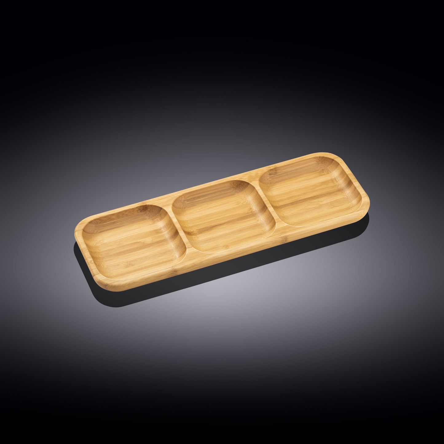 Bamboo Divided Dish 13" inch X 4.5" inch Bento box | 32.5 X 11.5 Cm - Loft&Timber