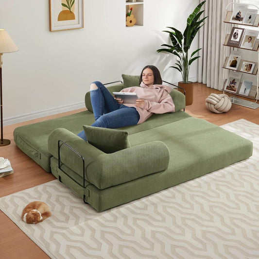 78.5 Inch Convertible Folding Sofa Bed with Versatility - Loft&Timber