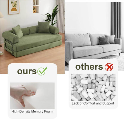 78.5 Inch Convertible Folding Sofa Bed with Versatility - Loft&Timber