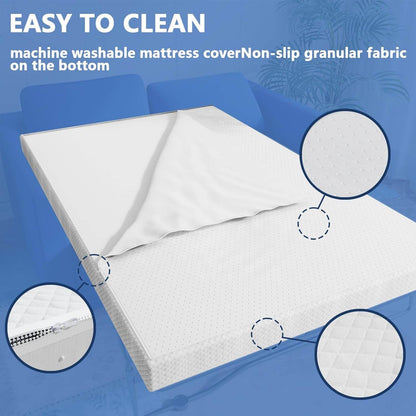 Gel Memory Foam Mattress Replacement for Sofa Beds - Loft&Timber