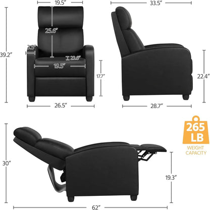 Modern Recliner Sofa with Lumbar Support - Loft&Timber