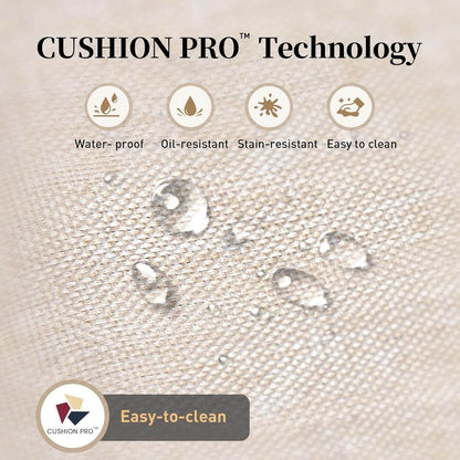 Patio Furniture Set Outdoor Furniture Brown Wicker Rattan Patio Conversation Sets with Cushion outside Sofa Set,7 Pieces with Rectangular Firepit Table,9 Seats,Beige - Loft&Timber