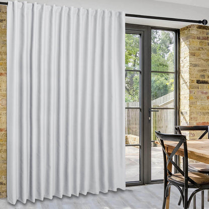 DWCN 1 Panel Wide Width Blackout Curtain, Room Divider Curtains - Loft&Timber