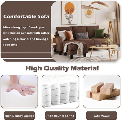 Aadvik 77.55'' Upholstered Sofa Chaise - Loft&Timber