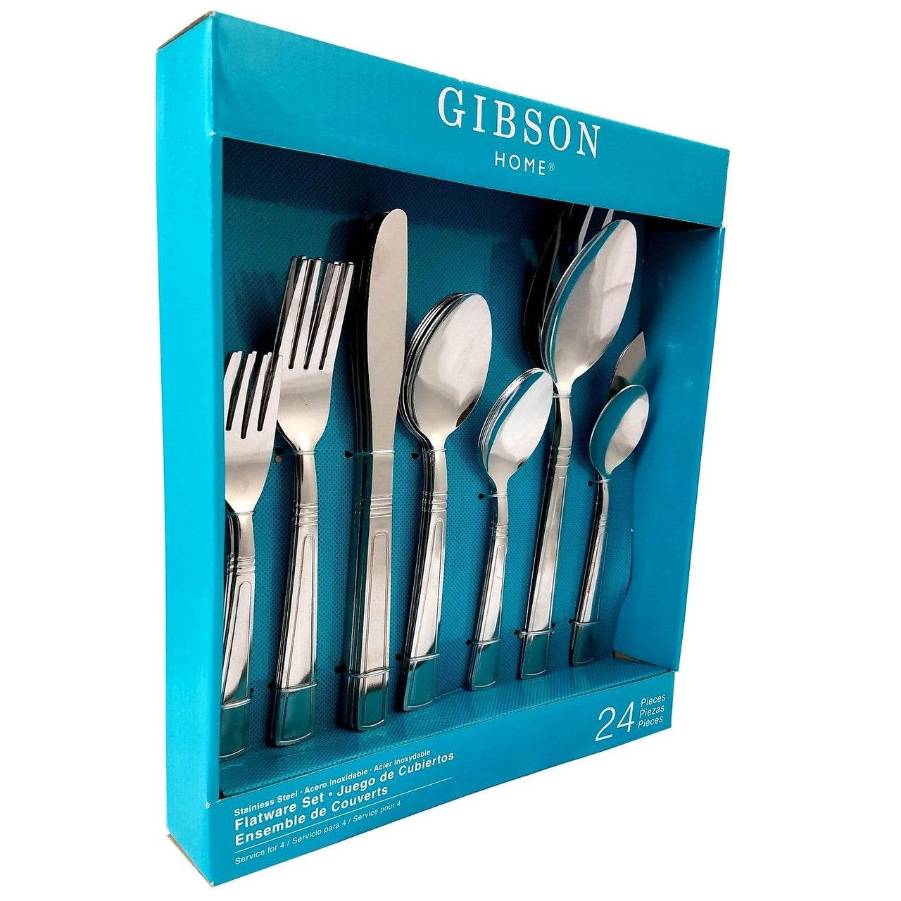 Gibson Home Sefton 24 Piece Flatware Set - Loft&Timber