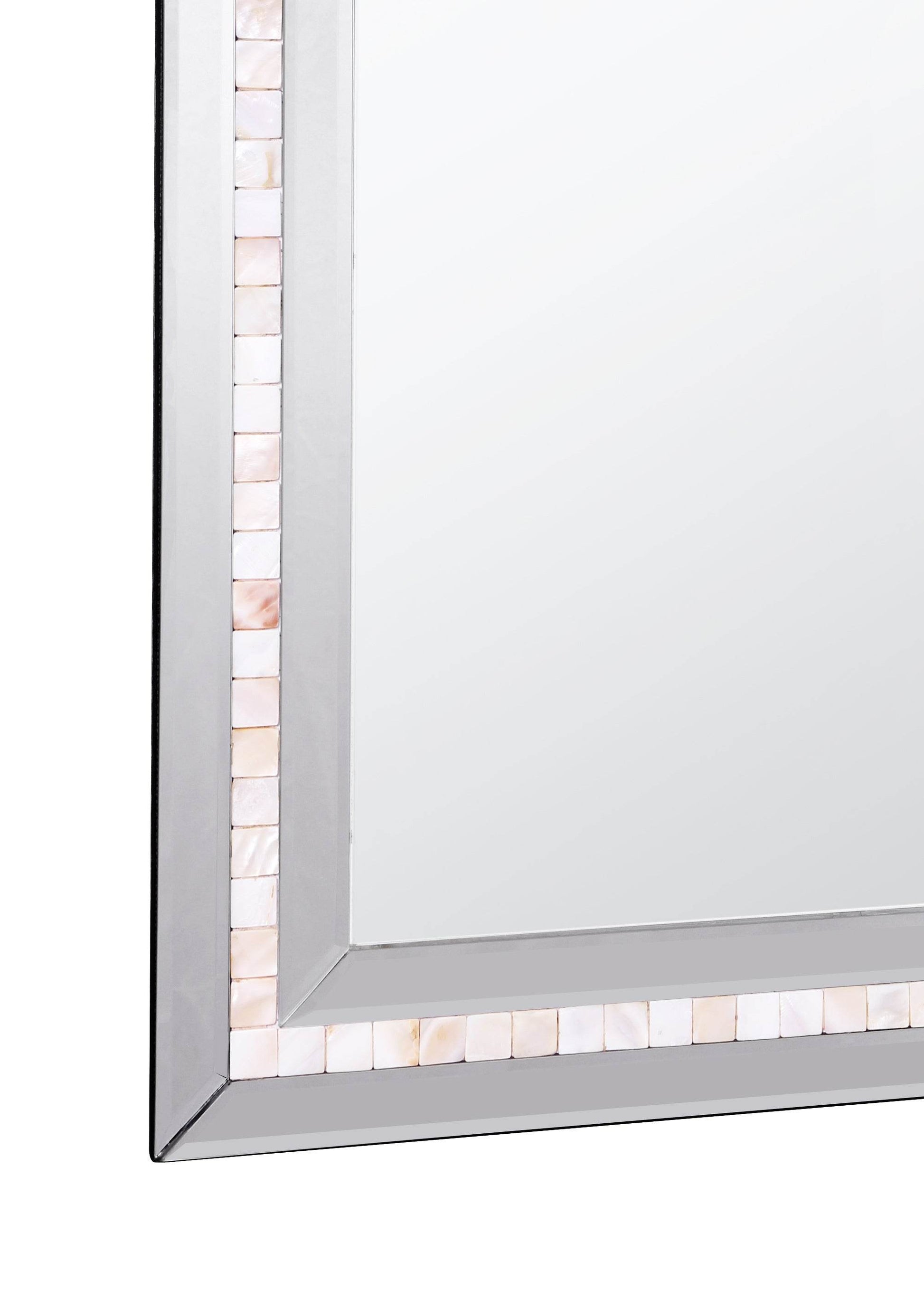 Mosaic Tiled Beveled Bathroom/Vanity Mirror - Loft&Timber