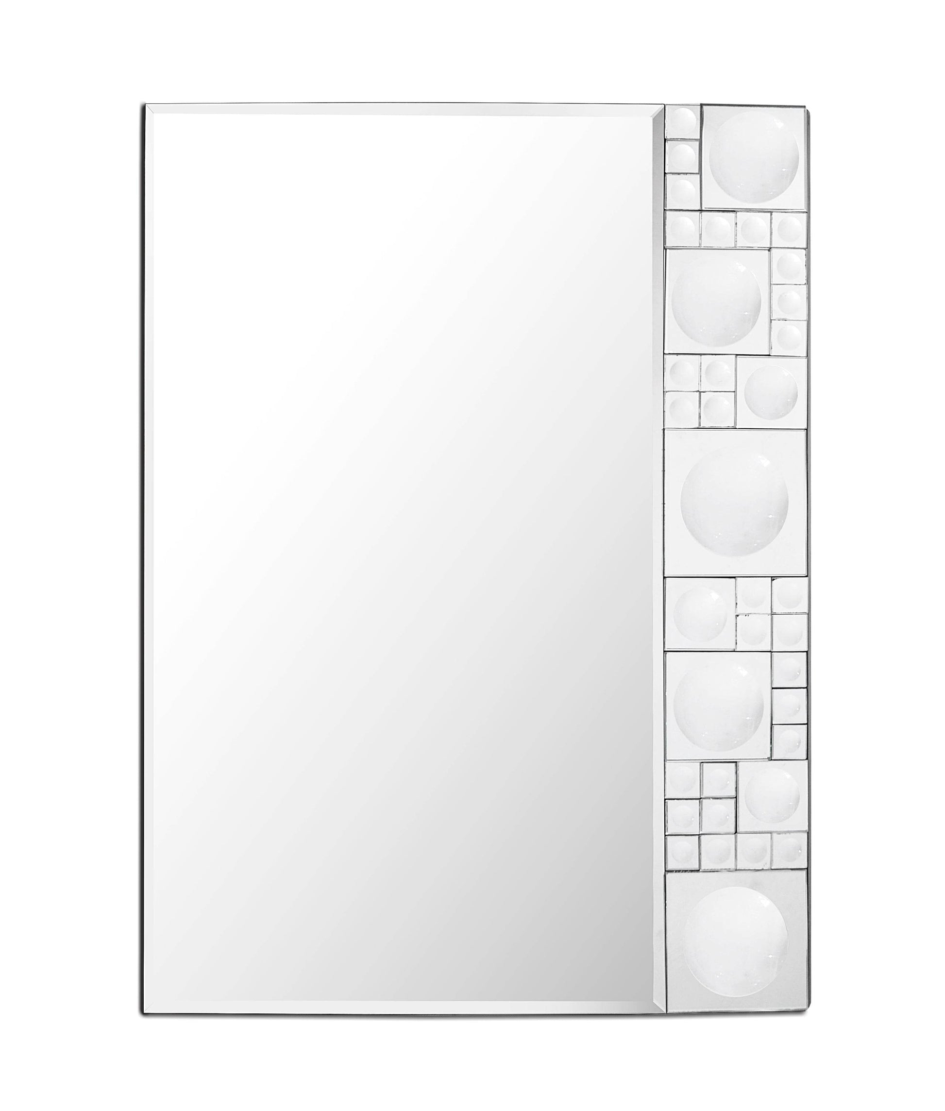 Bubbles Geometric Beveled Accent Mirror - Loft&Timber