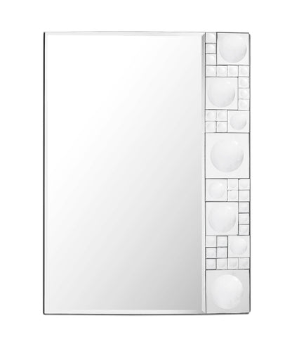Bubbles Geometric Beveled Accent Mirror - Loft&Timber