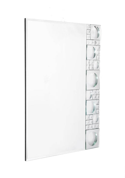 Bubbles Geometric Beveled Accent Mirror - Loft&Timber
