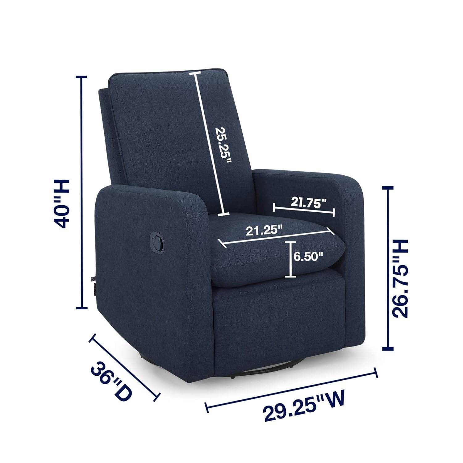 GAP Babygap Cloud Recliner with Livesmart Evolve, Sailor - Loft&Timber
