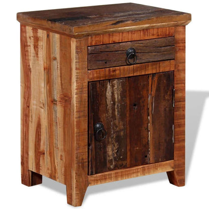 vidaXL Nightstand Solid Acacia Reclaimed Wood - Loft&Timber