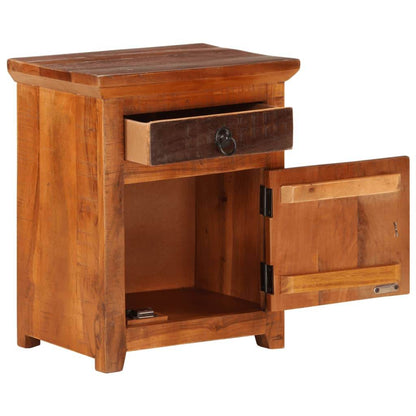 vidaXL Nightstand Solid Acacia Reclaimed Wood - Loft&Timber