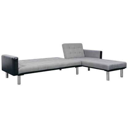 vidaXL Sofa Bed Convertible Sleeper Sectional Sofa Bed L Shaped Couch Fabric - Loft&Timber