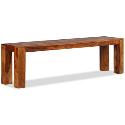 vidaXL Bench Wooden House Hallway Entryway Hall Bench Solid Wood Sheesham - Loft&Timber