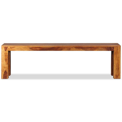vidaXL Bench Wooden House Hallway Entryway Hall Bench Solid Wood Sheesham - Loft&Timber