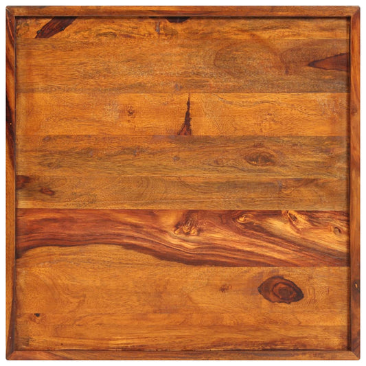 vidaXL Serving Tray Solid Sheesham Wood 19.7"x19.7" - Loft&Timber