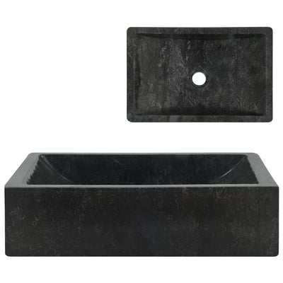 vidaXL Wash Basin Vanity Sink Small Countertop Wash Basin Bathroom Sink Marble - Loft&Timber