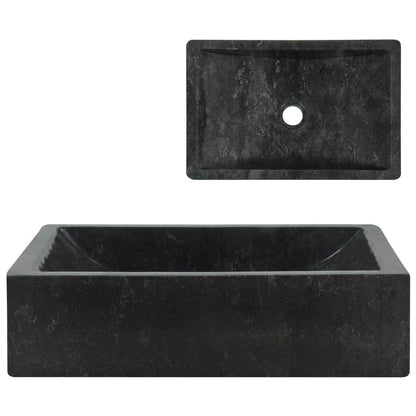 vidaXL Wash Basin Vanity Sink Small Countertop Wash Basin Bathroom Sink Marble - Loft&Timber