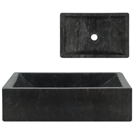 vidaXL Wash Basin Vanity Sink Small Countertop Wash Basin Bathroom Sink Marble - Loft&Timber