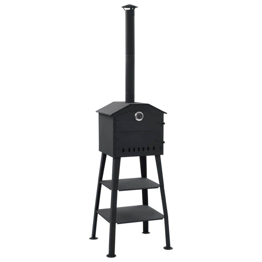 vidaXL Outdoor Pizza Oven Charcoal Fired with 2 Fireclay Stones - Loft&Timber