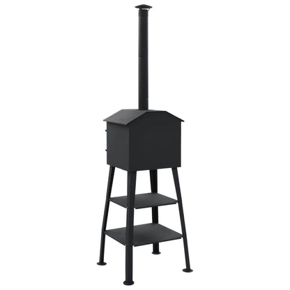 vidaXL Outdoor Pizza Oven Charcoal Fired with 2 Fireclay Stones - Loft&Timber