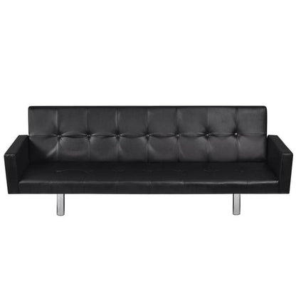 vidaXL Sofa Bed Sleeper Sectional Sofa Bed with Armrest Artificial Leather - Loft&Timber