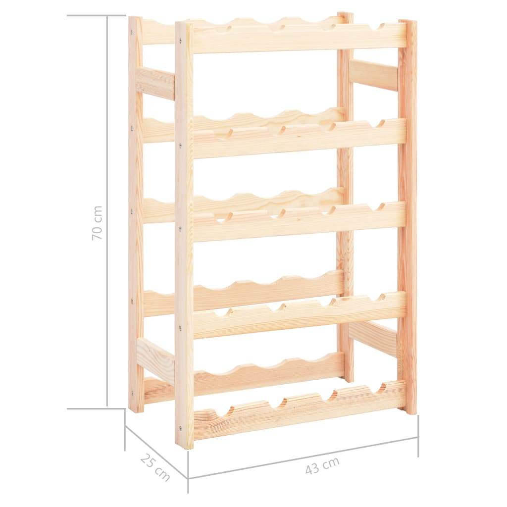 vidaXL Countertop Wine Rack Wine Bottle Holder Pantry Wine Storage Organizer - Loft&Timber
