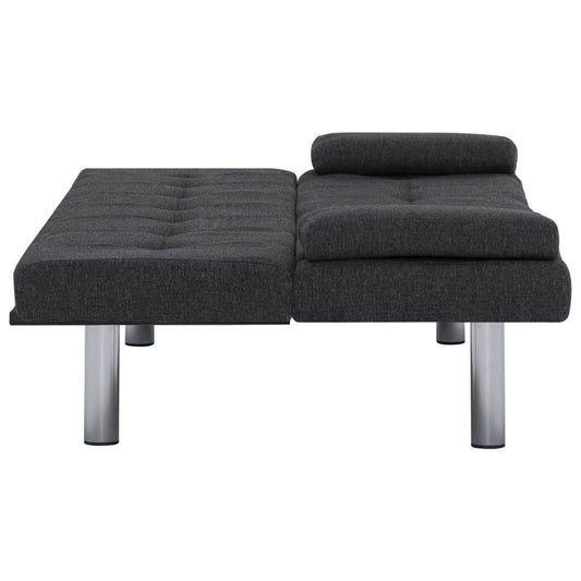 vidaXL Sofa Bed Convertible Sleeper Sectional Sofa Bed with Two Pillows Fabric - Loft&Timber