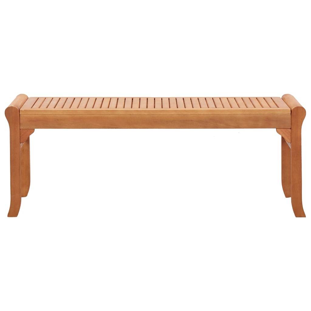 vidaXL Bench Weather Resistant Wooden Outdoor Bench Solid Wood Eucalyptus - Loft&Timber