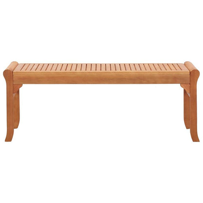 vidaXL Bench Weather Resistant Wooden Outdoor Bench Solid Wood Eucalyptus - Loft&Timber
