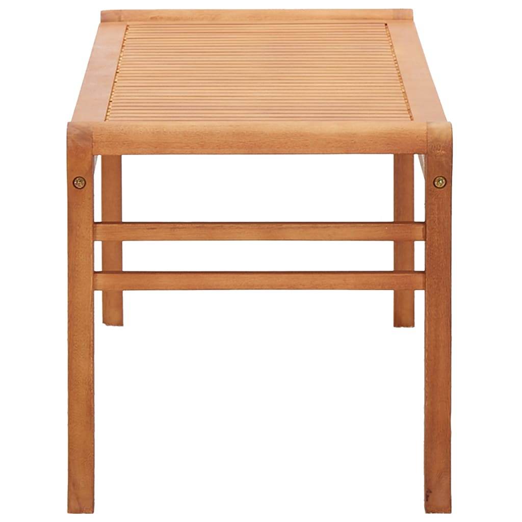 vidaXL Bench Weather Resistant Wooden Outdoor Bench Solid Wood Eucalyptus - Loft&Timber