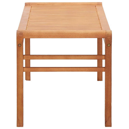 vidaXL Bench Weather Resistant Wooden Outdoor Bench Solid Wood Eucalyptus - Loft&Timber