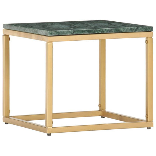 vidaXL Coffee Table End Table Side Sofa Table Real Stone with Marble Texture - Loft&Timber