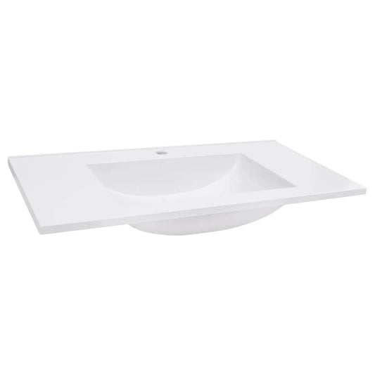 vidaXL Wash Basin Bath Sink Built-in Basin Vanity Sink Small Bathroom Sink SMC - Loft&Timber