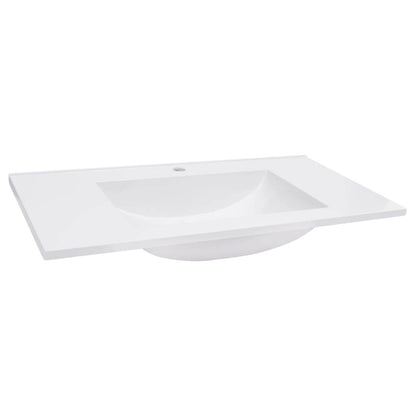 vidaXL Wash Basin Bath Sink Built-in Basin Vanity Sink Small Bathroom Sink SMC - Loft&Timber