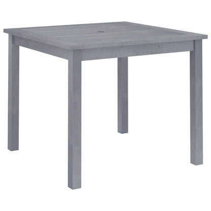 vidaXL Outdoor Dining Table Patio Table with Umbrella Hole Solid Acacia Wood - Loft&Timber