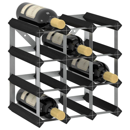 vidaXL Countertop Wine Rack Bottle Holder Wine Storage Organizer Solid Wood - Loft&Timber