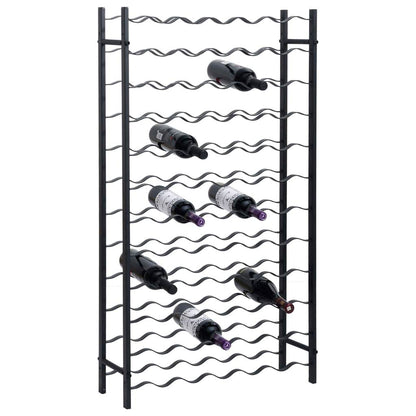 vidaXL Wine Rack Bottle Holder Wine Storage Organizer for Pantry Kitchen Metal - Loft&Timber