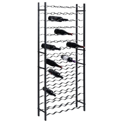 vidaXL Wine Rack Bottle Holder Wine Storage Organizer for Pantry Kitchen Metal - Loft&Timber