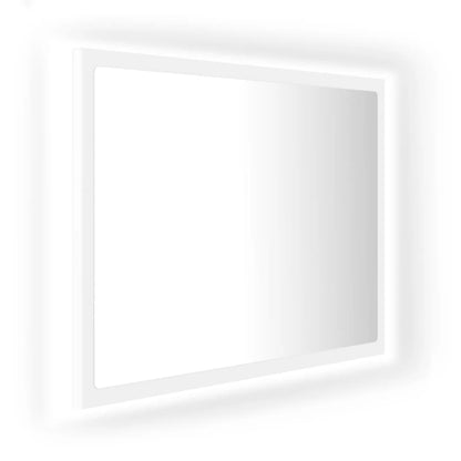 vidaXL Bathroom Mirror LED Wall Mounted Vanity Mirror for Powder Room Acrylic-4