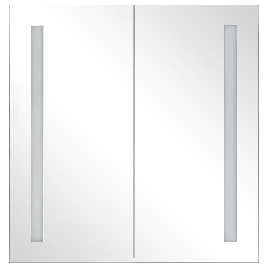vidaXL LED Bathroom Mirror Cabinet 24.4"x5.5"x23.6" - Loft&Timber